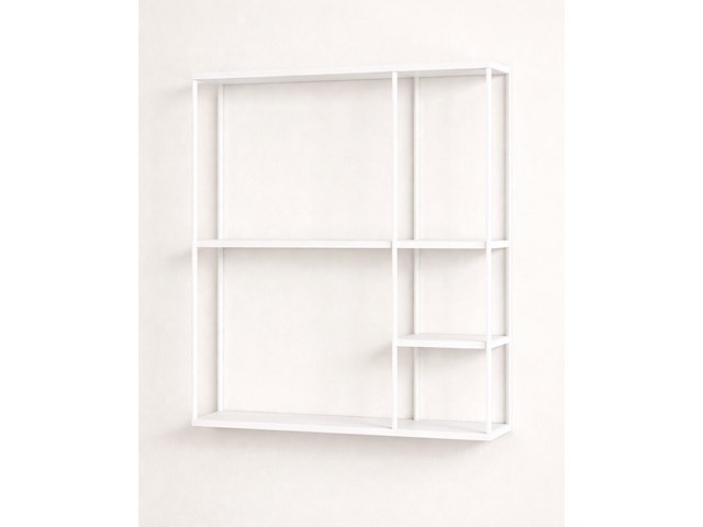 Wandrek, wit, cold roll steel - afbeelding 1 van  1