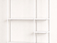 Wandrek, wit, cold roll steel - afbeelding 1 van  1