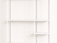 Wandrek, wit, cold roll steel - afbeelding 1 van  1