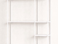 Wandrek, wit, cold roll steel - afbeelding 1 van  1