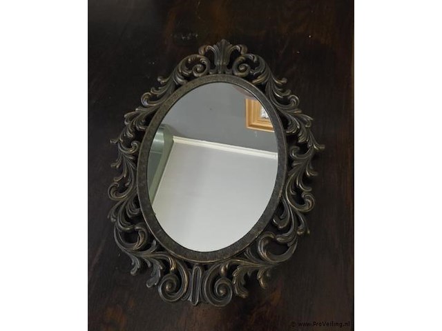 Wandspiegel, ijzer - afbeelding 1 van  1