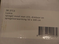 Wandspiegel met verlichting wiesbaden, lumia, zilver - afbeelding 6 van  6