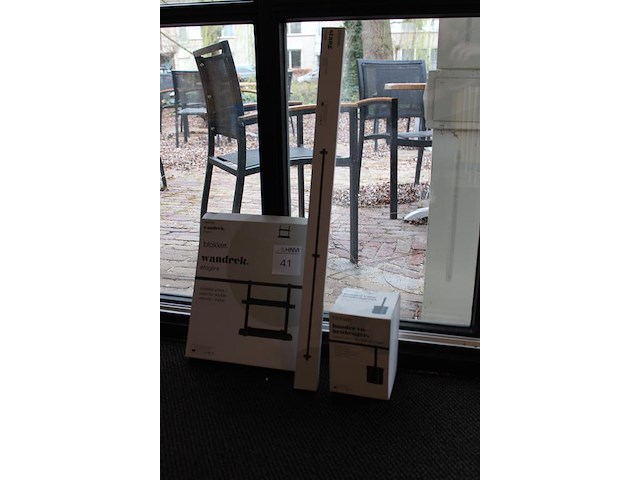 Wandstang, wandrek en houder voor keukengerei. - afbeelding 2 van  4