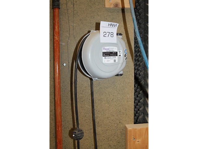 Wandstroomhaspel mavel 5 + 1 mtr 230 v. - afbeelding 2 van  2