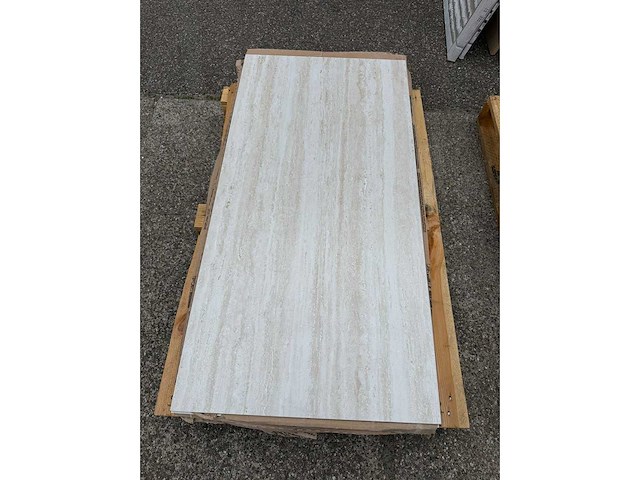 Wandtegels 60×120 cm – travertinlook – 5,5 pakken / ca. 7,92 m² - afbeelding 1 van  2