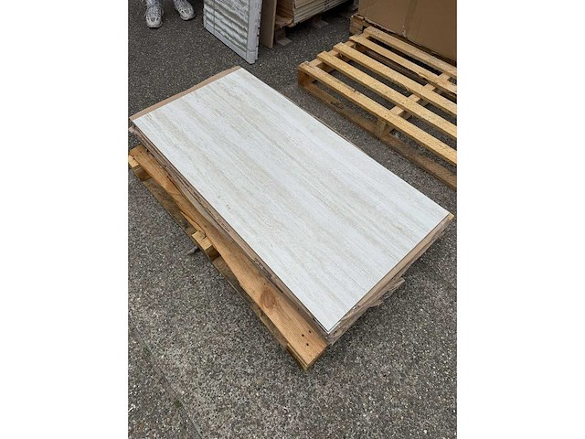 Wandtegels 60×120 cm – travertinlook – 5,5 pakken / ca. 7,92 m² - afbeelding 2 van  2