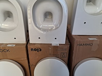 Wandtoilet clou, hammock, glans wit - afbeelding 1 van  4