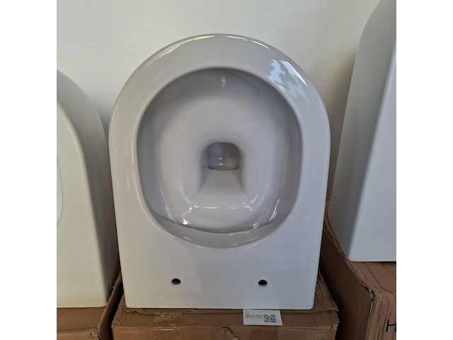 Wandtoilet clou, hammock, glans wit - afbeelding 2 van  4