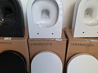 Wandtoilet clou, hammock, glans wit - afbeelding 1 van  4