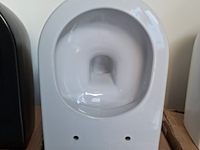 Wandtoilet clou, hammock, glans wit - afbeelding 2 van  4