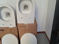 Wandtoilet clou, hammock, mat wit - afbeelding 1 van  5