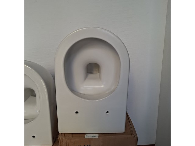 Wandtoilet clou, hammock, mat wit - afbeelding 2 van  5