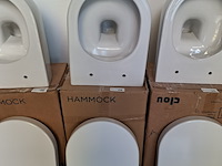 Wandtoilet clou, hammock, mat wit - afbeelding 1 van  4