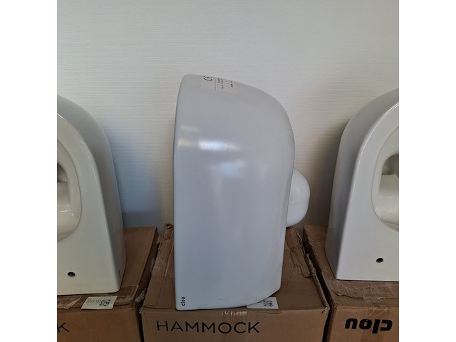 Wandtoilet clou, hammock, mat wit - afbeelding 3 van  4