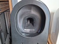 Wandtoilet clou, hammock, mat zwart - afbeelding 2 van  4