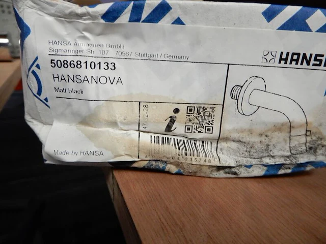 Wandtoiletkraan, hansa, hansanova, zwart - afbeelding 4 van  4