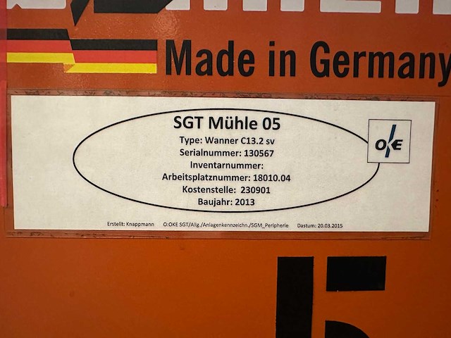 Wanner c13.2 sv kunststofmolen - afbeelding 2 van  3