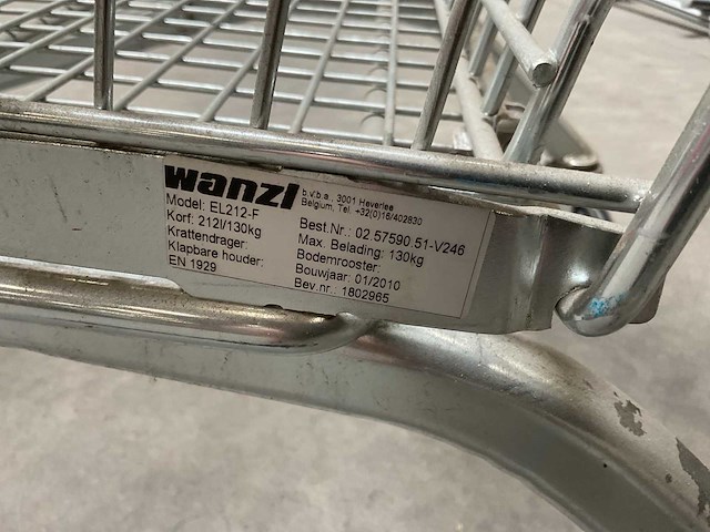 Wanzl el212-f winkelwagen - afbeelding 3 van  3