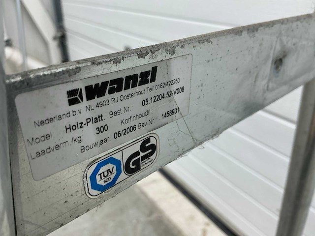 Wanzl holz-platt platenwagen - afbeelding 4 van  5