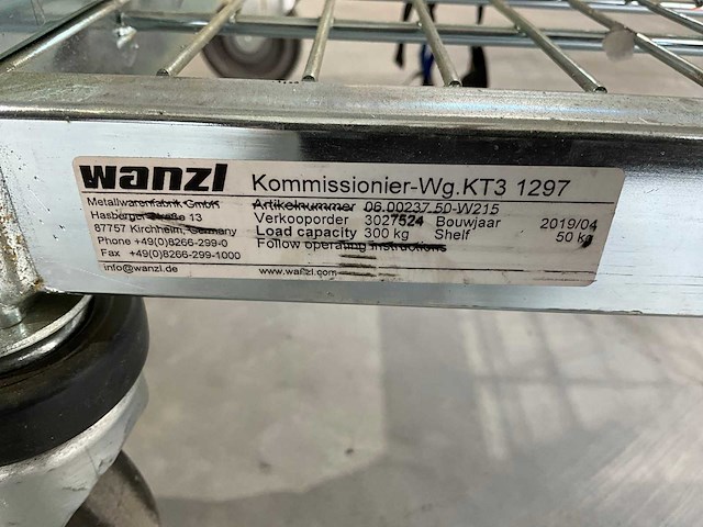 Wanzl kt3 1297 etagewagen (3x) - afbeelding 4 van  12