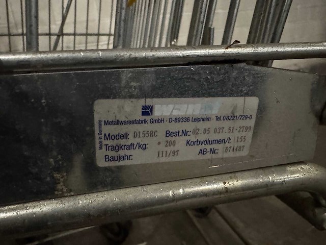 Wanzl winkelwagen (4x) - afbeelding 2 van  5