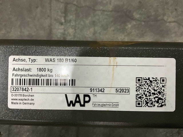 Wap tridem aanhangwagen onderdelen en accessoires (57x) - afbeelding 5 van  13