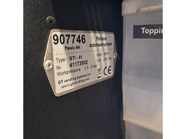 Warme dranken dispenser, fortune coffee, gti 41 - afbeelding 3 van  12