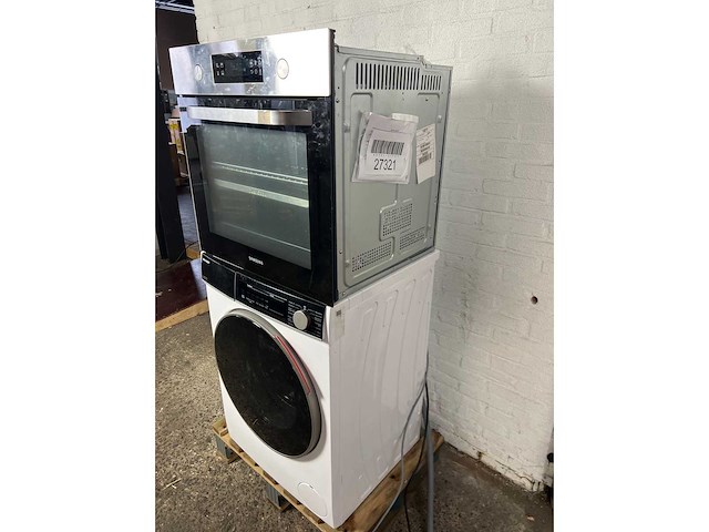 Warme lucht oven samsung nv64r3531bs/ef- sharp es-nfb814cwa wasmachine - afbeelding 3 van  4