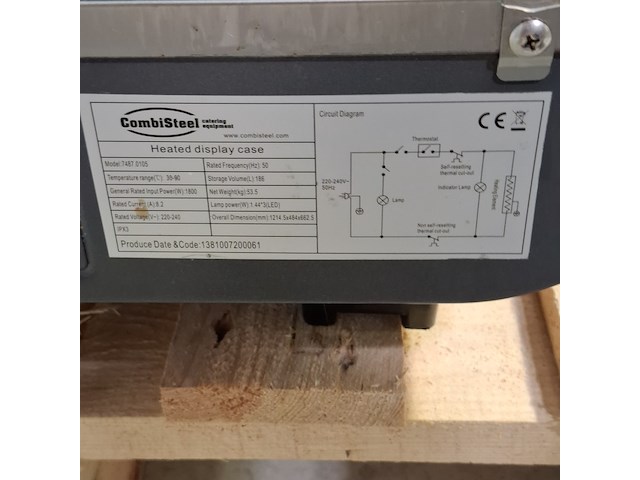 Warmhoud vitrine, combisteel, 7487 0105 - afbeelding 7 van  8