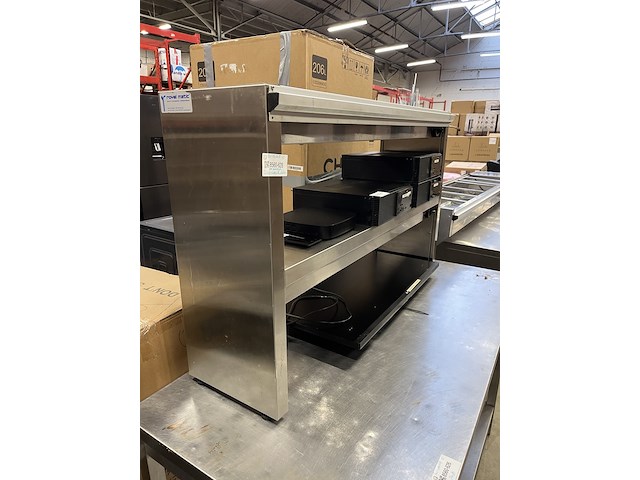 Warmhoudbrug met bonnenhouder 120x30x73 cm - afbeelding 1 van  5