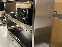 Warmhoudbrug met bonnenhouder 120x30x73 cm - afbeelding 2 van  5