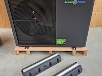 Warmtepomp 9kw - 1 fase incl. trillingsdempers, greenpump, propaan, antraciet - afbeelding 1 van  2
