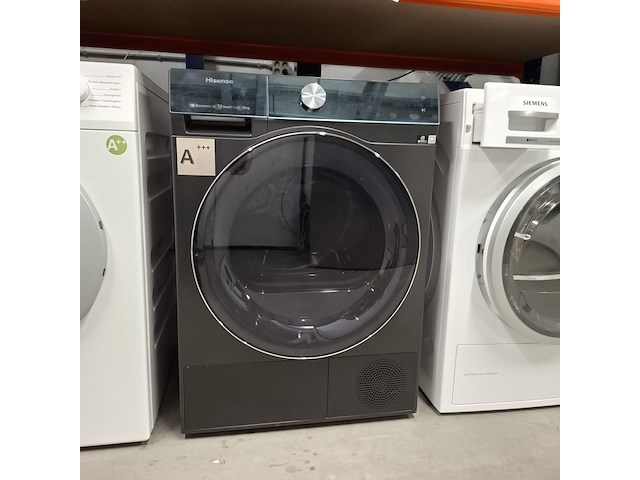 Warmtepomp droger 10.0 kg, hisense a+++, dh7s107bb, zwart - afbeelding 1 van  7