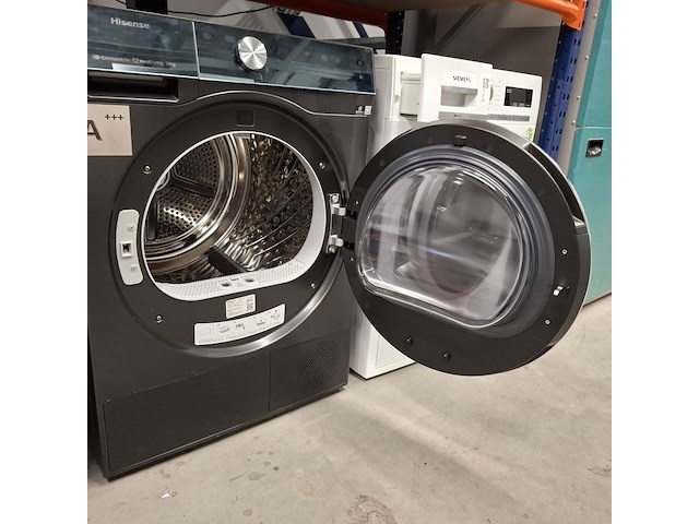 Warmtepomp droger 10.0 kg, hisense a+++, dh7s107bb, zwart - afbeelding 4 van  7