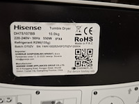 Warmtepomp droger 10.0 kg, hisense a+++, dh7s107bb, zwart - afbeelding 6 van  7