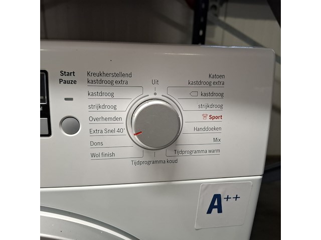 Warmtepomp droger 8.0 kg, bosch a++, wtw852s1 - afbeelding 5 van  9