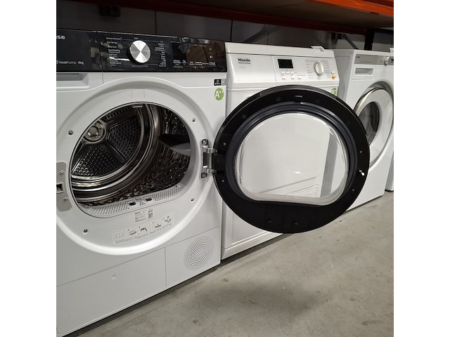 Warmtepomp droger 8.0 kg, hinsense demo model a++, dh3s802bw2 - afbeelding 6 van  9