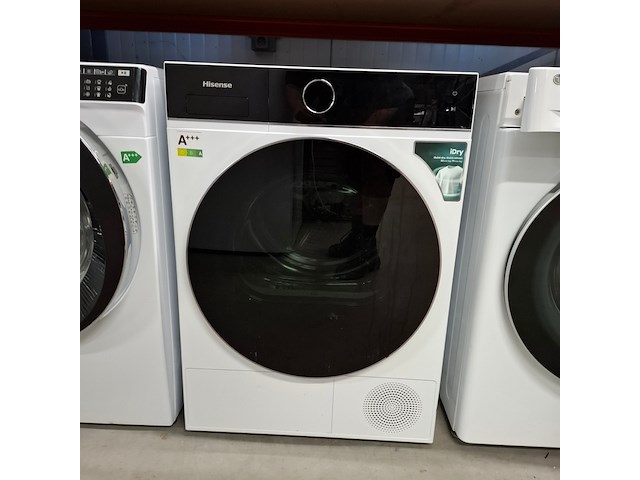 Warmtepomp droger 8.0 kg, hisense connect life a+++ demo, dh51804bwcd - afbeelding 1 van  8