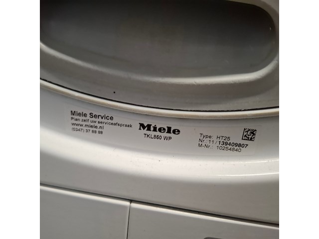 Warmtepomp droger 8.0 kg, miele eco a+++, tkl850wp - afbeelding 8 van  9