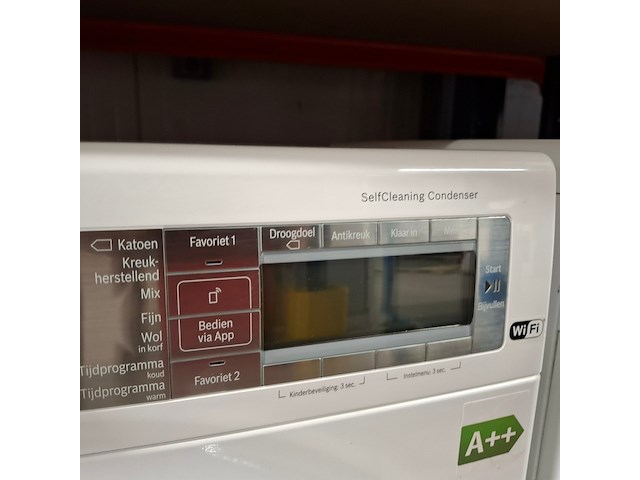 Warmtepomp droger 9.0 kg, bosch a++, wtyh7792nl - afbeelding 5 van  9