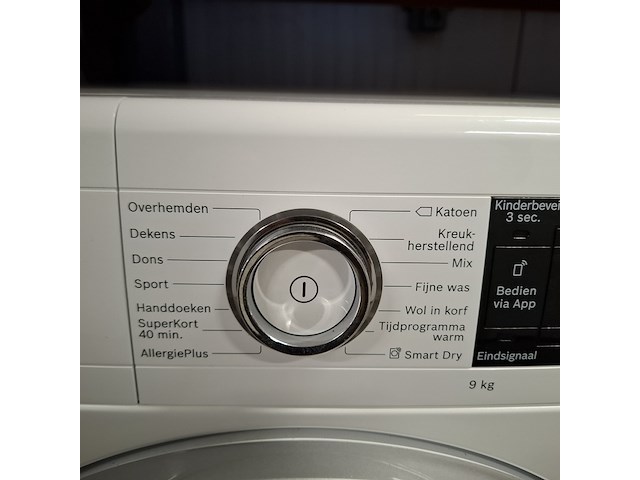 Warmtepomp droger 9.0 kg, bosch serie8 a+++, wtxh8m90nl - afbeelding 4 van  9