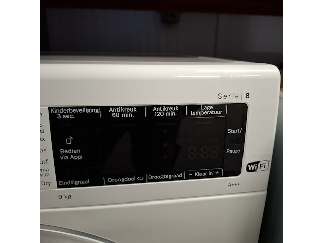 Warmtepomp droger 9.0 kg, bosch serie8 a+++, wtxh8m90nl - afbeelding 5 van  9