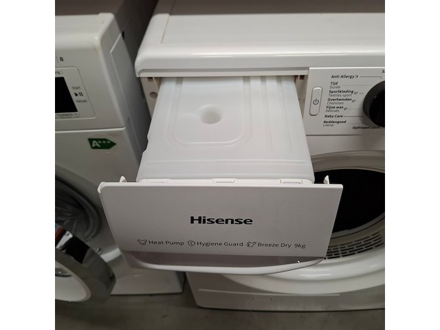 Warmtepomp droger 9.0 kg, hisense, sp22/4252 - afbeelding 9 van  9