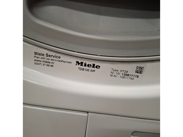 Warmtepomp droger a+++, miele eco t classic, tdb130wp - afbeelding 8 van  9