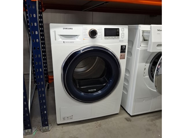 Warmtepomp droger a+++, samsung 8.0 kg, dv80m6210cw - afbeelding 1 van  8
