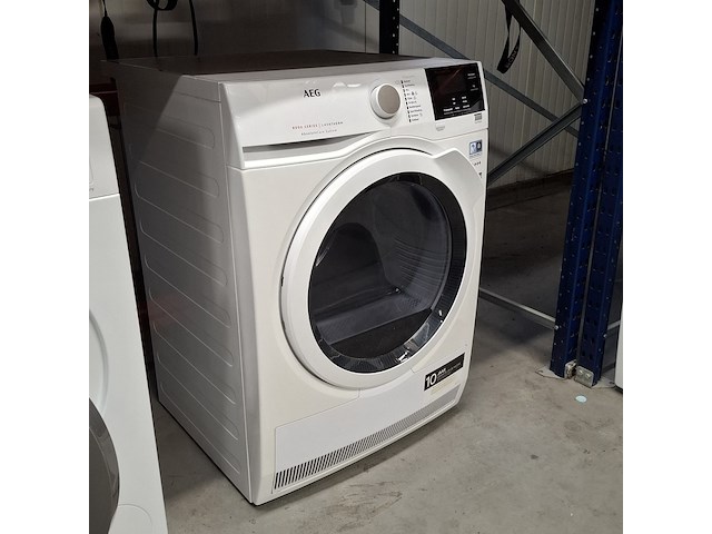 Warmtepomp droger, aeg, tc16h67hp | 8000 series | 8 kg, wit - afbeelding 2 van  9