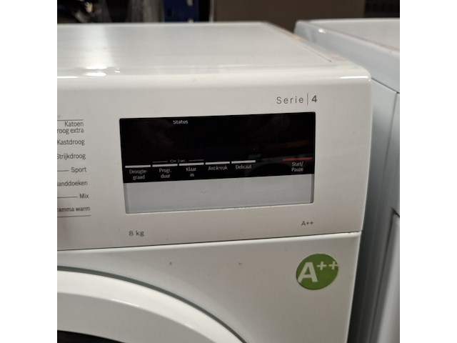 Warmtepomp droger, bosch, wth85v70nl - 8.0 kg a++ - afbeelding 8 van  10