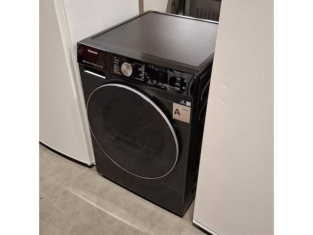 Warmtepomp droger, hinsense, dh5s102bb - demo 10 kg a+++, zwart - afbeelding 2 van  9