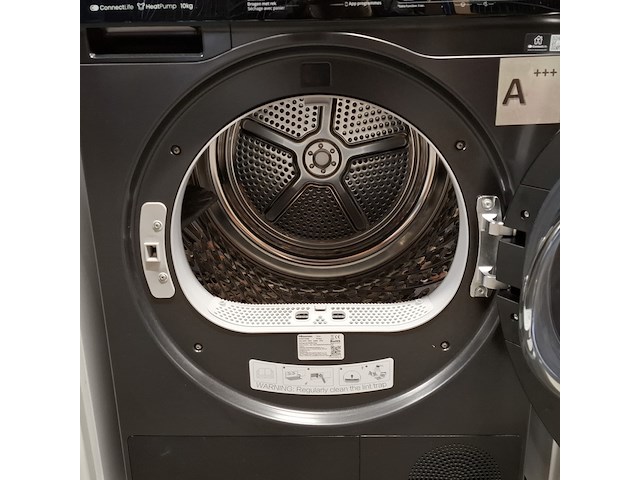 Warmtepomp droger, hinsense, dh5s102bb - demo 10 kg a+++, zwart - afbeelding 7 van  9
