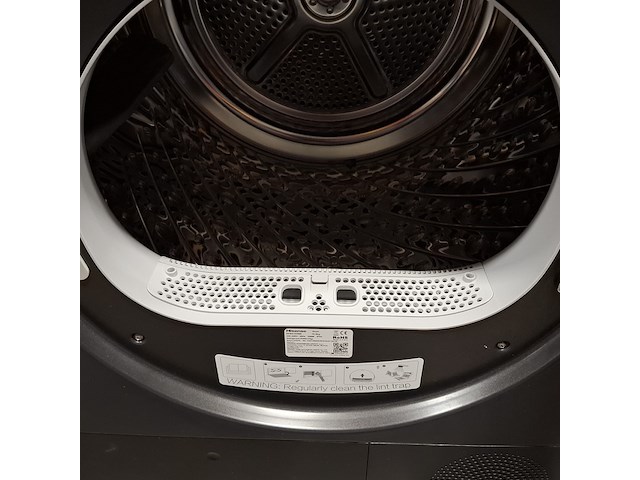 Warmtepomp droger, hinsense, dh5s102bb - demo 10 kg a+++, zwart - afbeelding 8 van  9